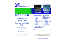 Desktop Screenshot of genecheck.com